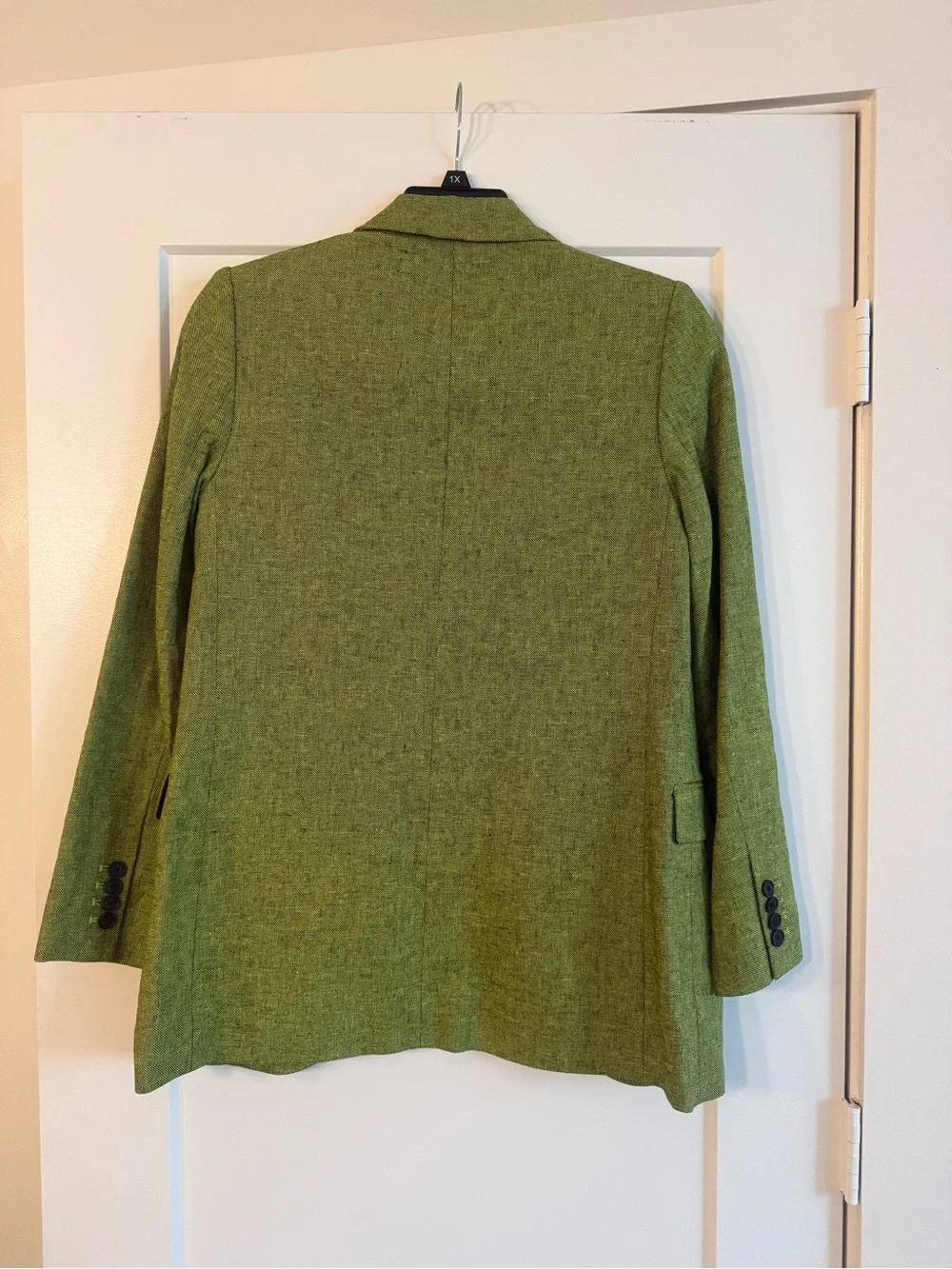 Michael Kors Lime Green Tweed Blazer Jacket